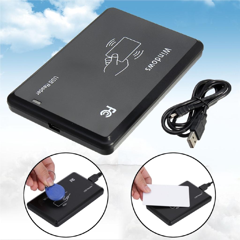13,56 МГц USB M ifare RFID Бесконтактный Датчик Близости Считыватель Смарт-карт/ID-карт 14443A с USB-кабелем Черный Новый