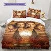 Supernatural Tv Series Poster Pattern Bedding Set Quilt Cover Pillowcase Home Decor Gift (1 * duvet cover + 2 * pillowcase, withou