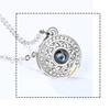 1 Pair Moon Sun Couple Necklace Decorative Electroplated Anti-rust Stylish Projector Pendant Ornament Birthday Gift