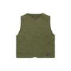 X CLOT Collaboration SS23 Future 73 Series Solid Color Textured Single-Breasty Vest Garage-Leaf A6N6D-A58