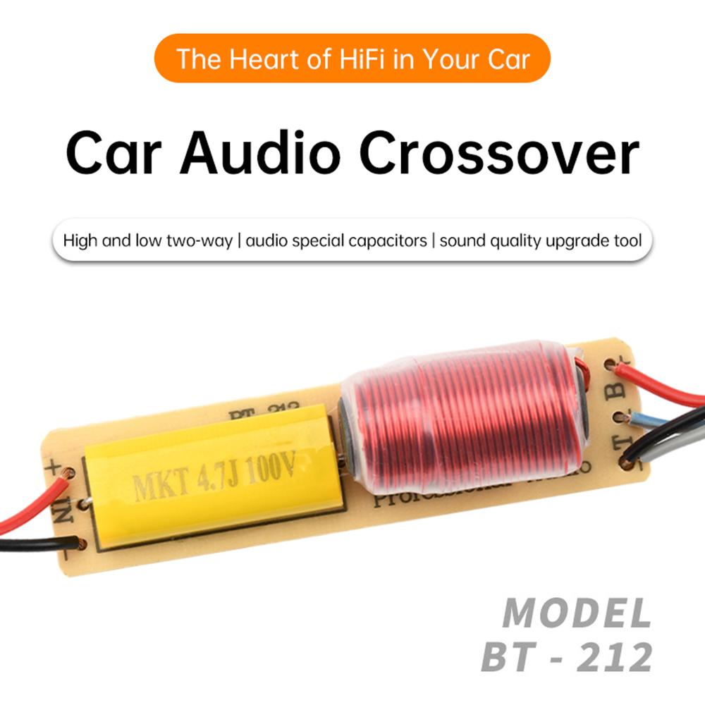 80W High Low 2 Way HiFi Speaker Frequency Splitter DIY Module for Car Sound System Modification Car Speaker Frequency Divider