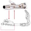For Kawasaki Z 900 Z900 Z900e 2017-2021 2020 Motorcycle Steel Eliminator Exhaust Muffler Mid Link Pipe Kit