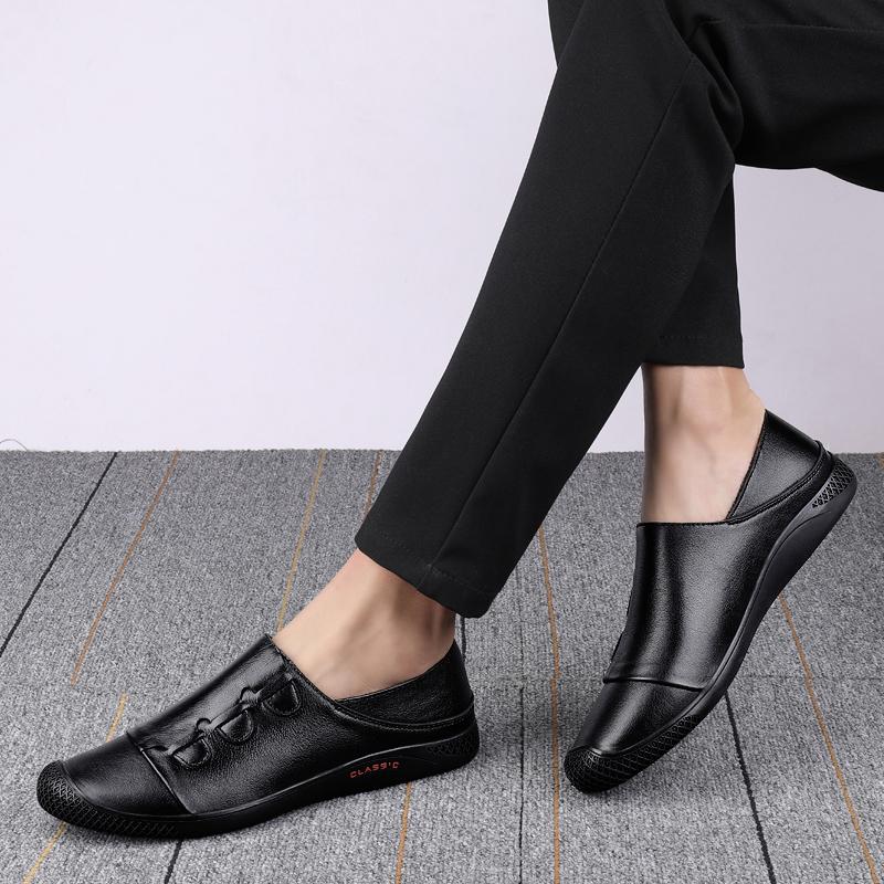 FashionHot Sale New Leather Men Shoes Casual Comfortable Loafers Moccasins High Quality Shoes Male Lightweight Driving Footwear 2024