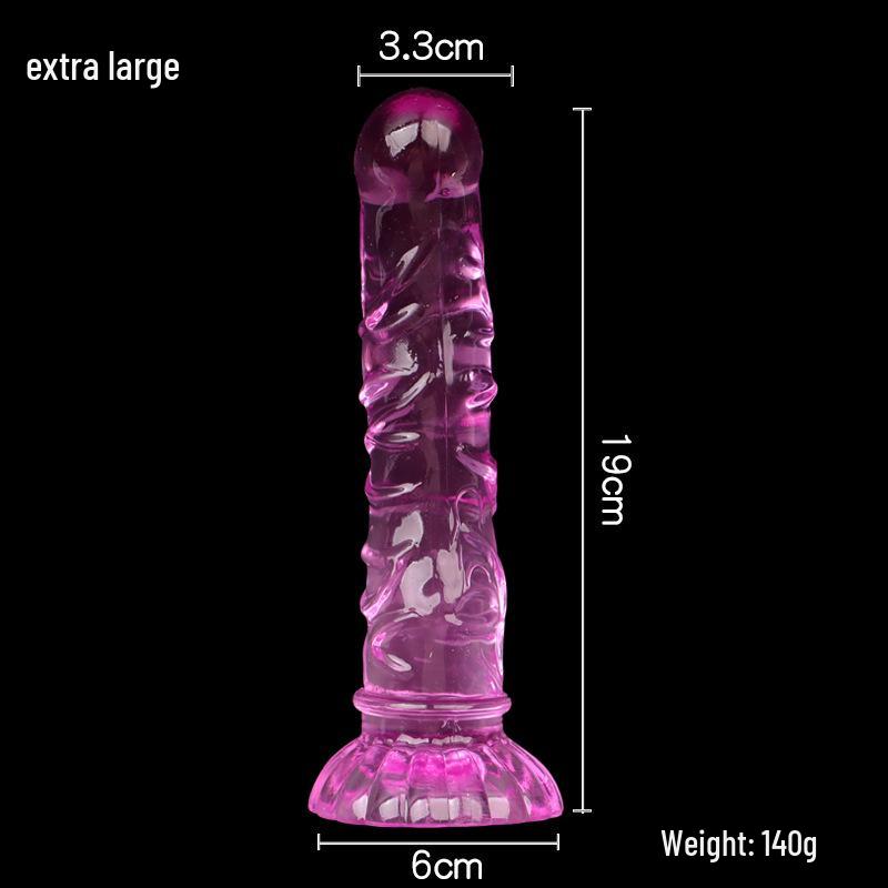 Mermaid Crystal Chrysanthemum Suction Cup Dildo & Threaded Anal Plug for Realistic Pleasure