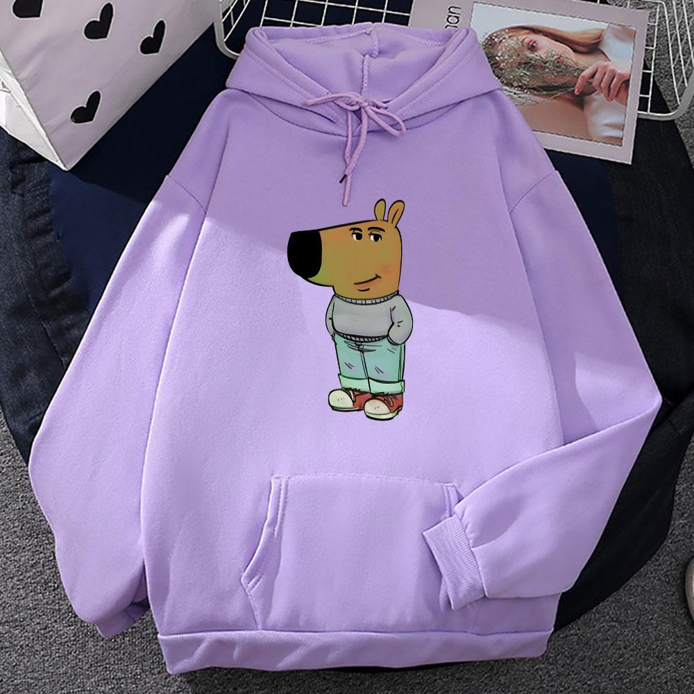 Толстовки Chill Guy с капюшоном и забавным графическим принтом, зимние с капюшоном и длинным рукавом, удобные мужские/женские топы