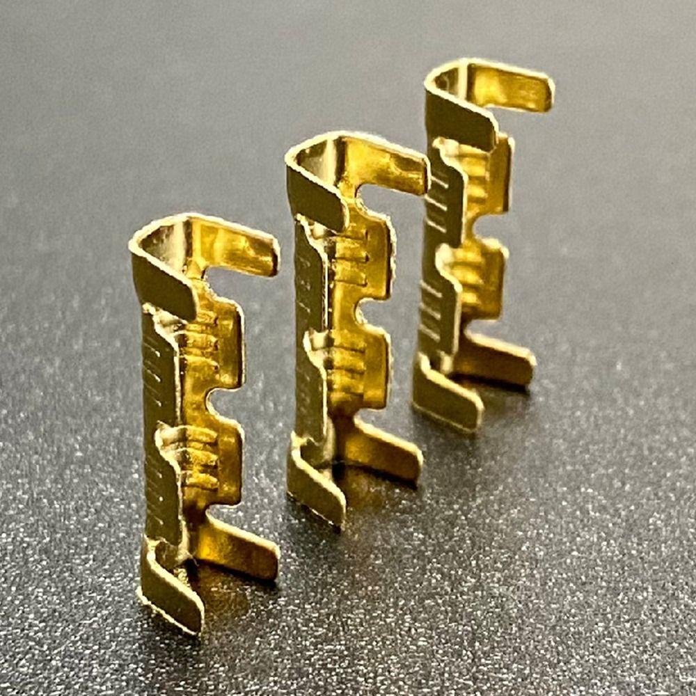 50/100/200 шт. Золотистые клеммы для обжима проводов жгута проводов, холодные вставки, холодные клеммные соединители