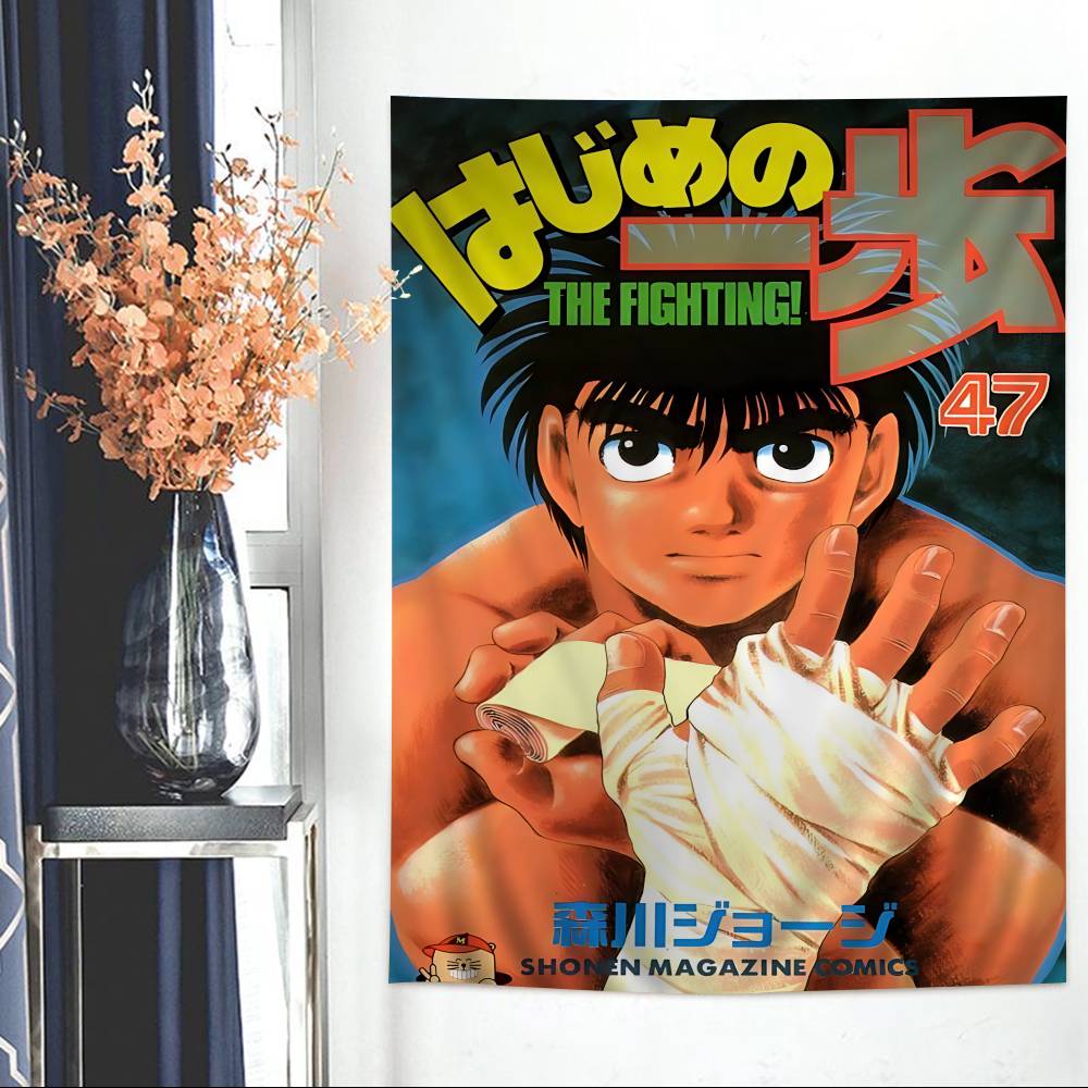 Японская Манга HHajime No Ippo Мультфильм Гобелен Бохо Настенные Гобелены Мандала Настенное Полотно