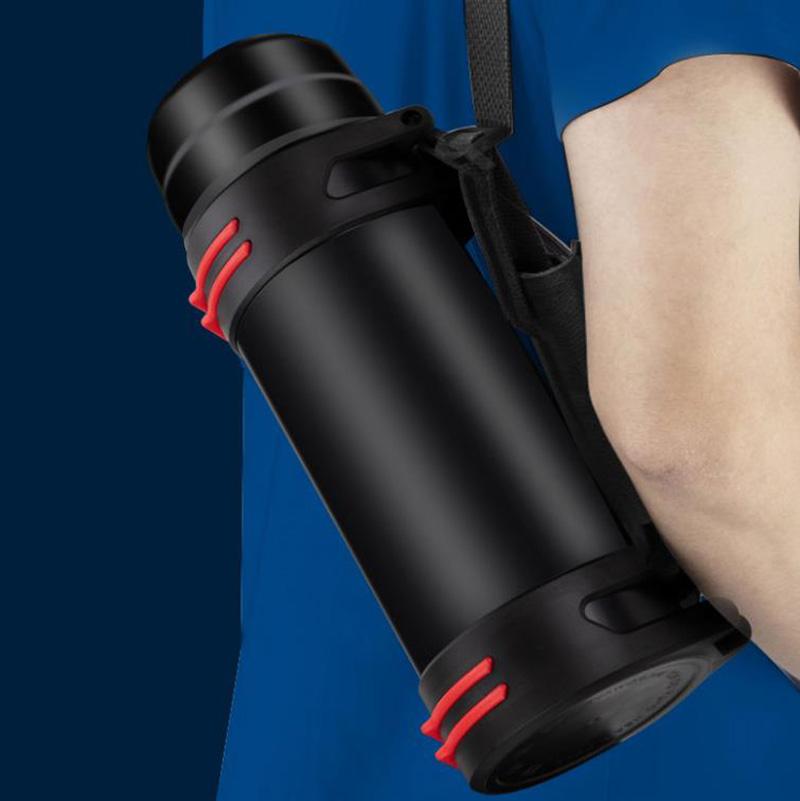 WTEMPO 1.2/1.6/2/3/4L Stainless Steel Thermal Insulation Pot Outdoor Sports Large Capacity Kettle Coffee Tea Water Bottle