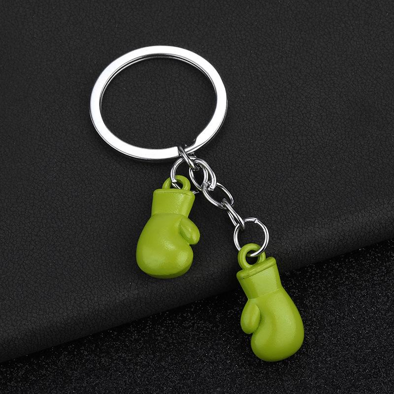 Unique Boxing Gloves Keychain Personalized Simulation Fitness Equipment Pendant For Men Women Couple Car Keys Pendant Gifts