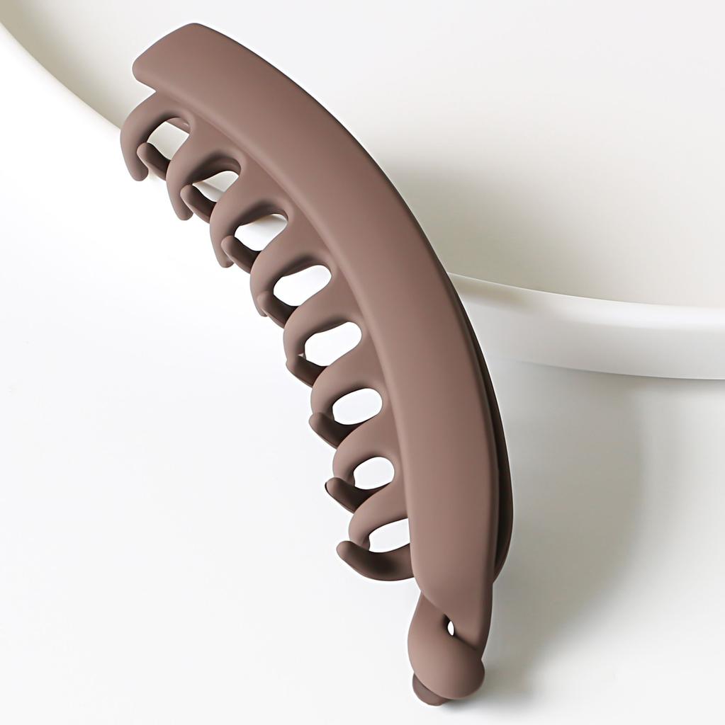 Solid Color Headwear Hair Accessories Hair Claws Ponytail Barrettes Banana Clip Hair Clips