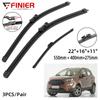 3PCS Wiper Blades For Ford Ecosport MK2 II 2018-2021 22" 16" 11" Fit Front Windshield Windscreen Window Brushes Cutter Accessories 2018 2019 2020 2021