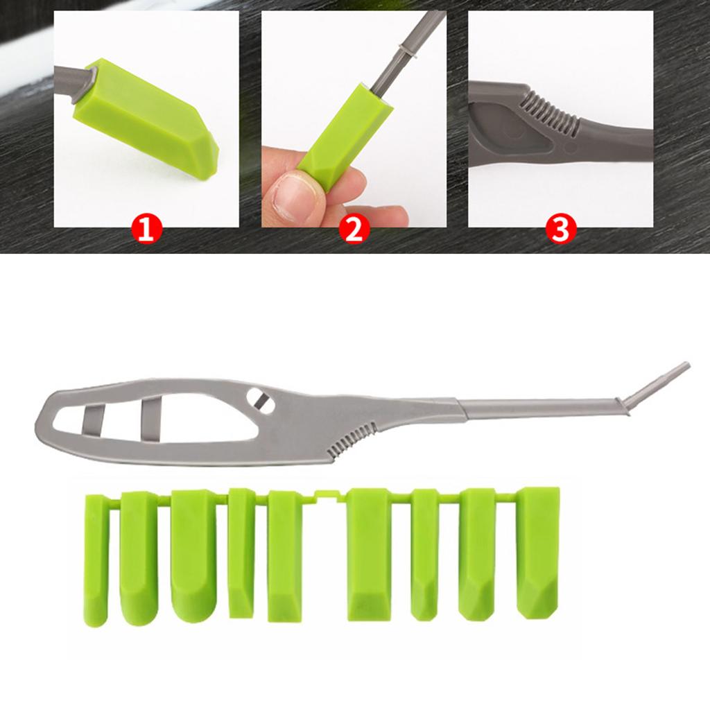 Multipurpose Ergonomic Handle Scraper Set 9 in 1 Portable Accessories for Home Renovations and Car Maintenances