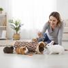 Hamster Tunnel Foldable Sleeping Shelter Enrichment Giraffe Design Warm Ferret Tube For Dwarf Bunny Hamster Hedgehog Ferret