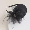 European & American Retro Black French Headband Hat - High-Grade Hair Accessory