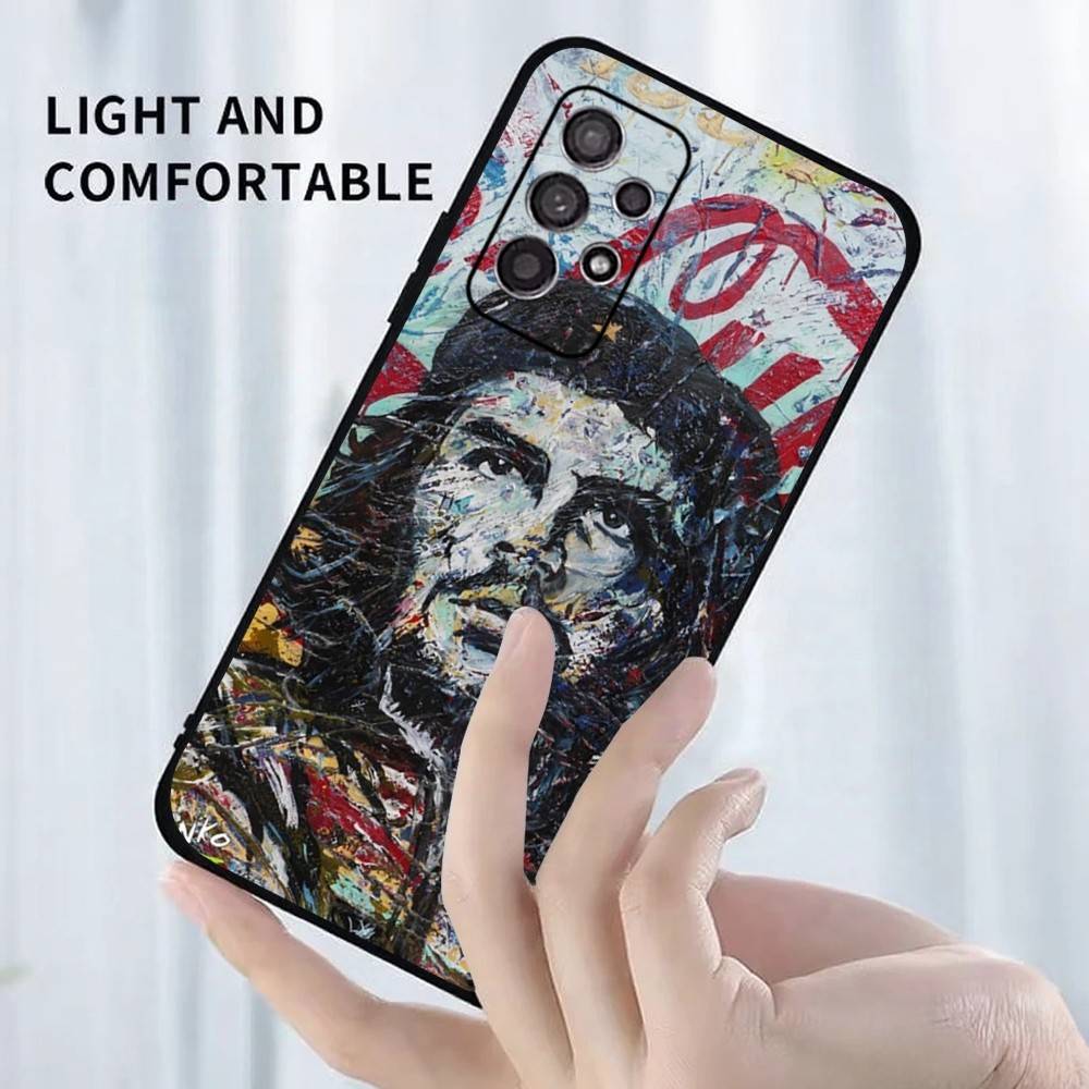 Che G-Guevara ES Phone Case For Samsung S25,S24,S23,S22,S21,S20,S10,Ultra,Plus,Lite,FE,Soft Silicone Black Cover