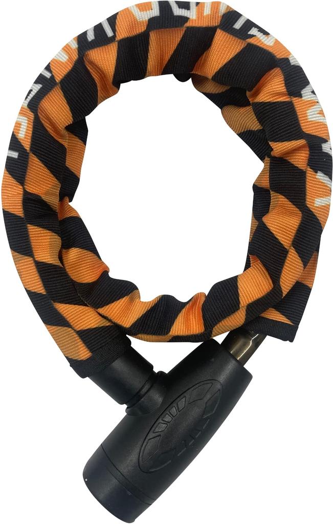 Yamashiro Motorcycle Yamashiro Steel Link Includes 4 Lock, YKL-006 Lock, Yellow, 900mm, 19mm, Keys, YKL006SL-900YE