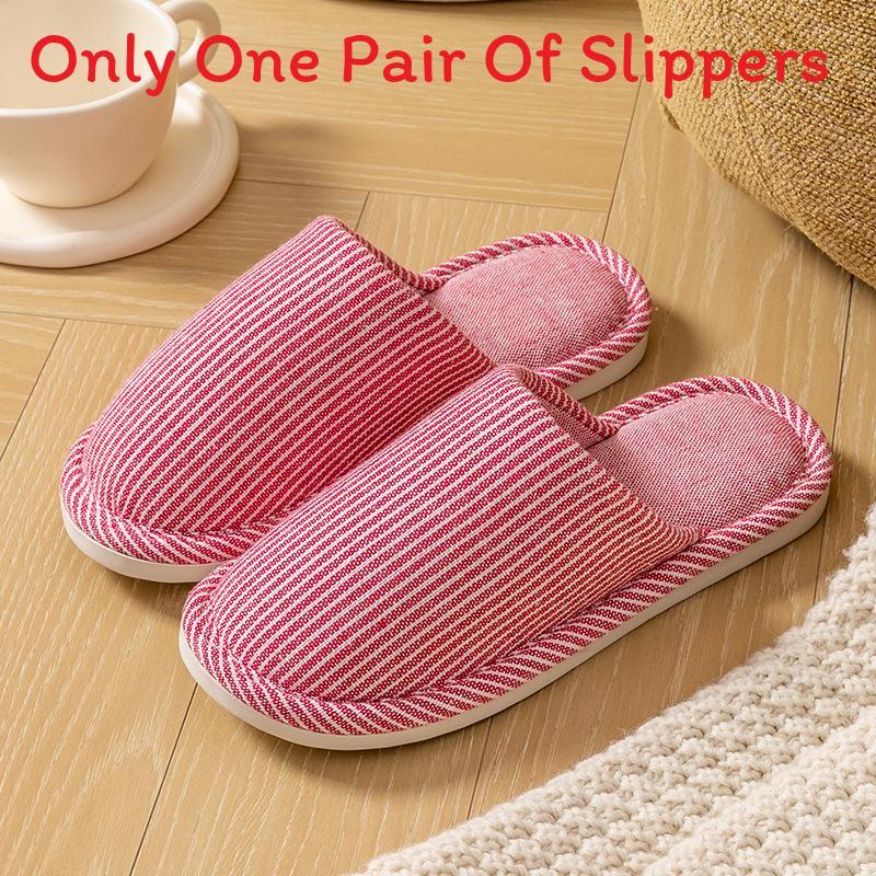 Style Cotton Slippers For Home Indoor Non Slip Soft Bottom Warm Footwear For Adults
