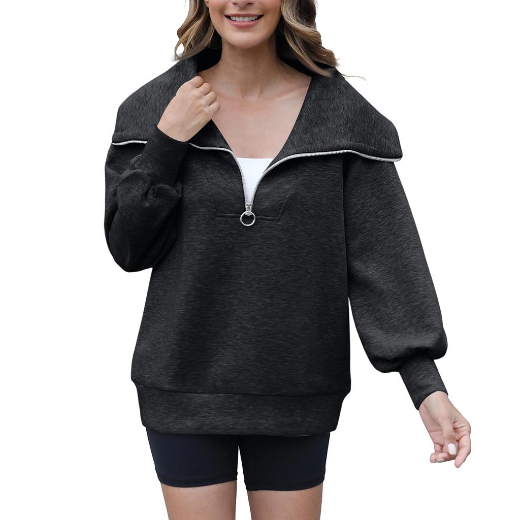 Womens Casual Long Sleeve Drawstring Sweatshirt Pullover Tops Loose Oversized Clothes