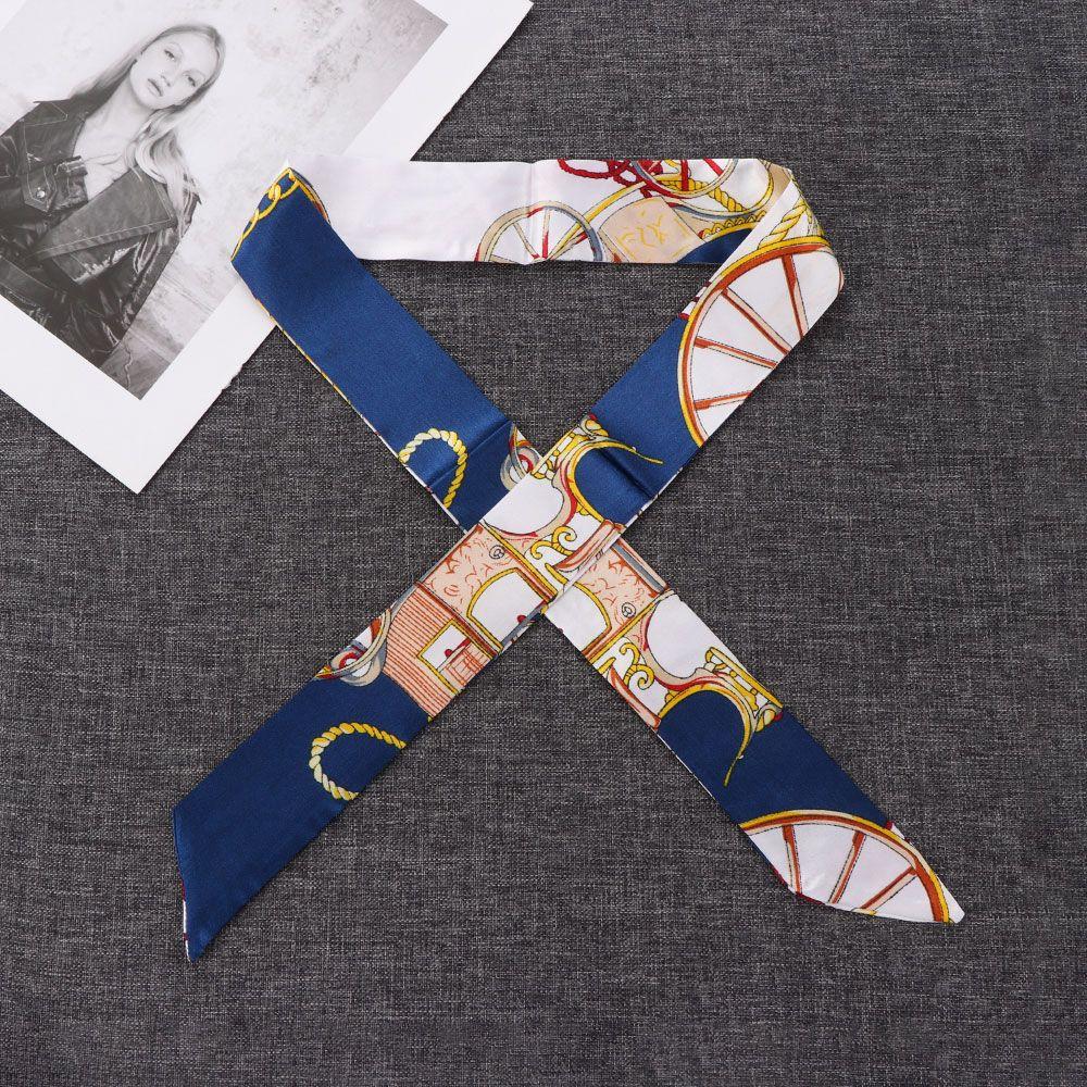 Girls Wrist/Waistband Hairband Small Silk Scarf Decor Ribbon Scarf Neck Scarf Handbag Handle Ribbon
