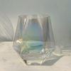2pcs/1pcs Hexagonal Glass Gift for Friend 320ml Colorful Transparent Drinkware Whiskey Wine Cups Household Juice Cup Water Cups