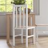 Set of 4 Kitchen Chairs Dining Chairs Chairs, Solid Wood, Modern Design, 38.5 cm x 47.5 cm x 99 cm, Natural