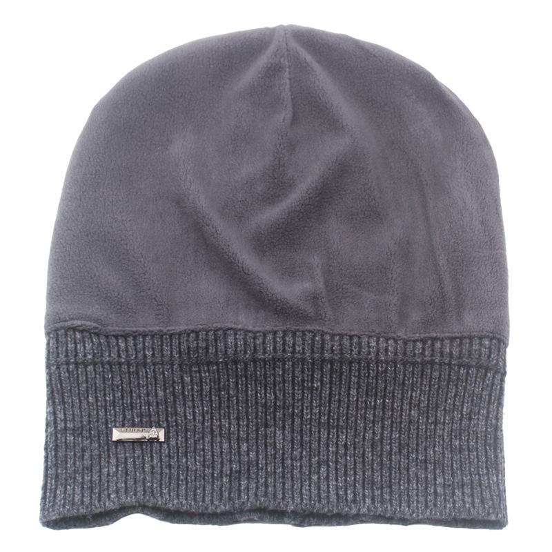 Шерстяная шапка, мужская зимняя шапка Skullies, британская вязаная шапка, однотонная шерстяная шапка, двухслойная бархатная шапка