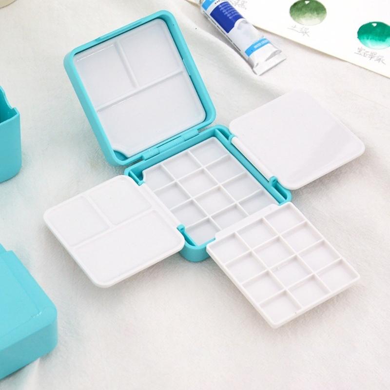 Пустая коробка для акварели Пустая палитра для акварели Дорожная палитра для акварели с палитрой Аксессуары для рисования