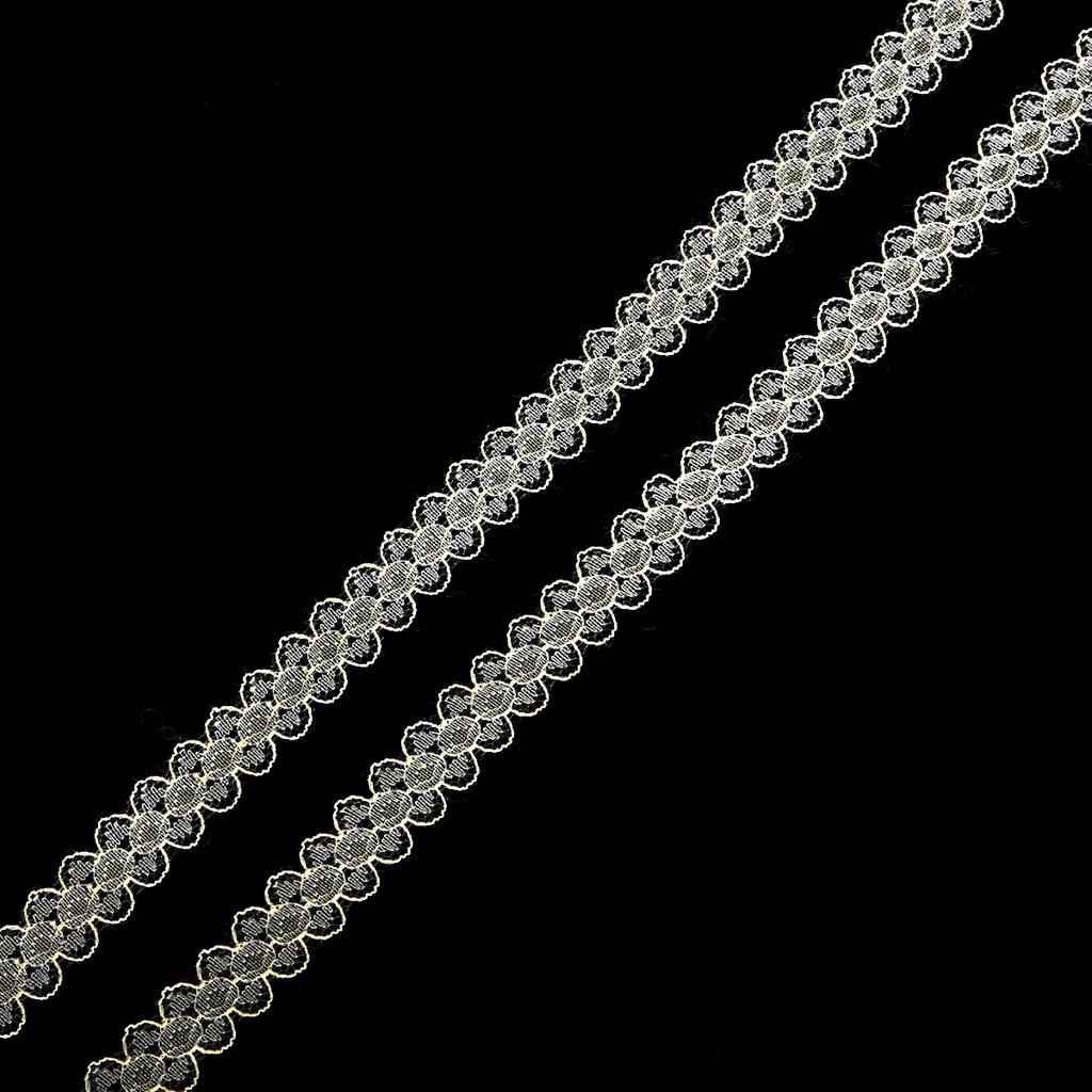 Lace Ribbon 15mm Lace Trim Fabric Embroidered Net Lace Trimmings for Sewing Decoration