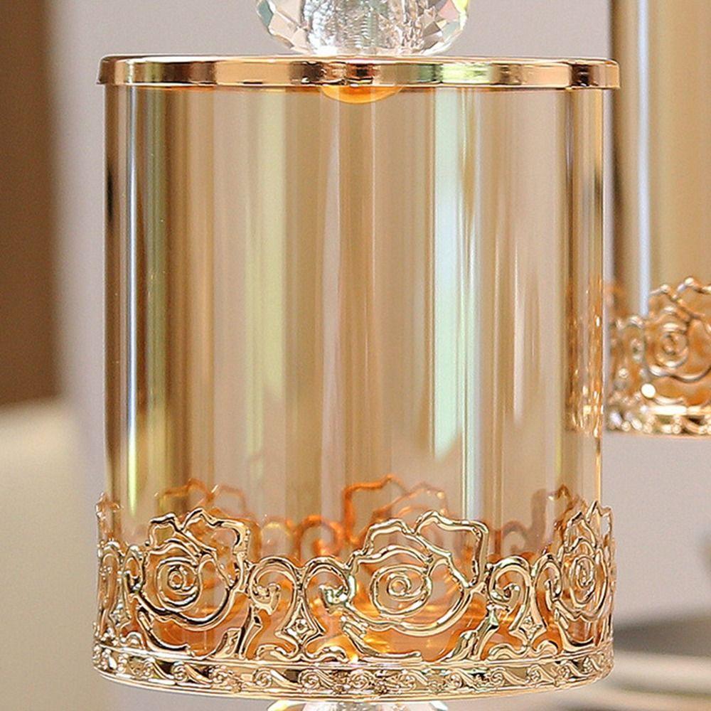 Vintage Crystal Glass Storage Jar Decorative Candy Jar European Style Candy Jar Party