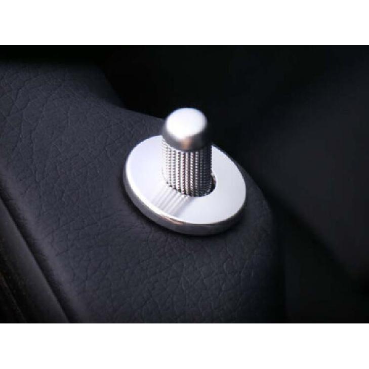 Aluminum Silver 2016- Inner Door Bolt Lock Down Ring For Benz GLC X253 Trim