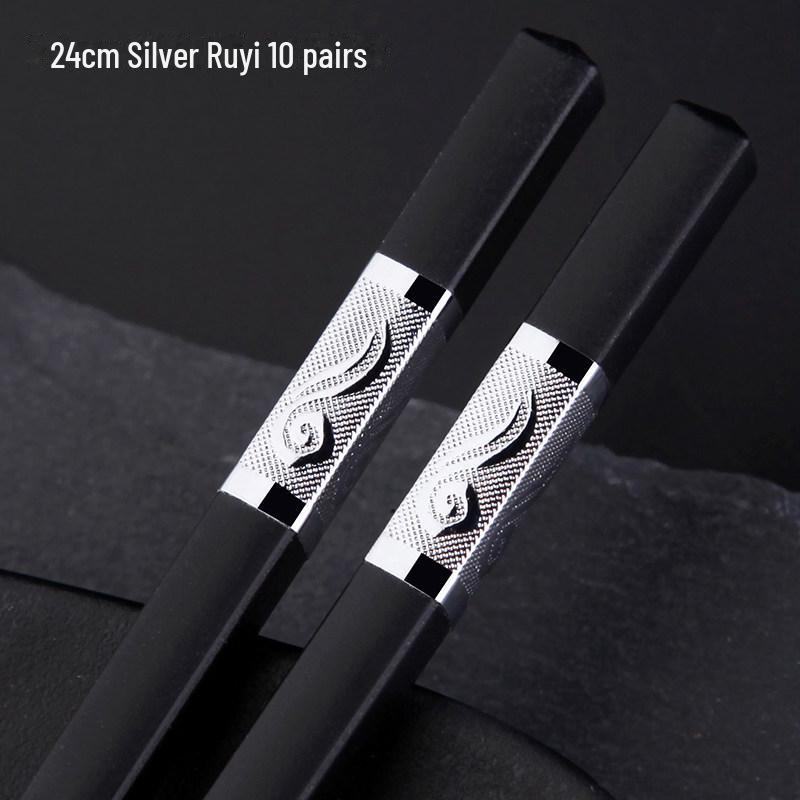 Палочки для еды из бытового сплава Chuangjian, изготовленные для отелей и ресторанов, поставляются в наборе из 10 пар из некостяного фарфора, бамбука и дерева.