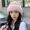 New Autumn Winter Fashionable Furry Knitted Hat for Outdoor Travel Stylish Warm Hat for Women Hat Trendy