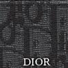 Dior Открытый держатель для карт с вышитым классическим принтом-монограммой Мужской держатель для карт Черный 2ESCH135YSE_H03E