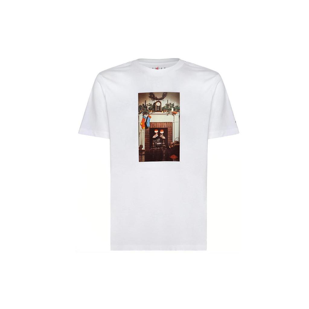 Jordan Chimney Print Short Sleeve T-Shirt Men Tops White CI1327-100