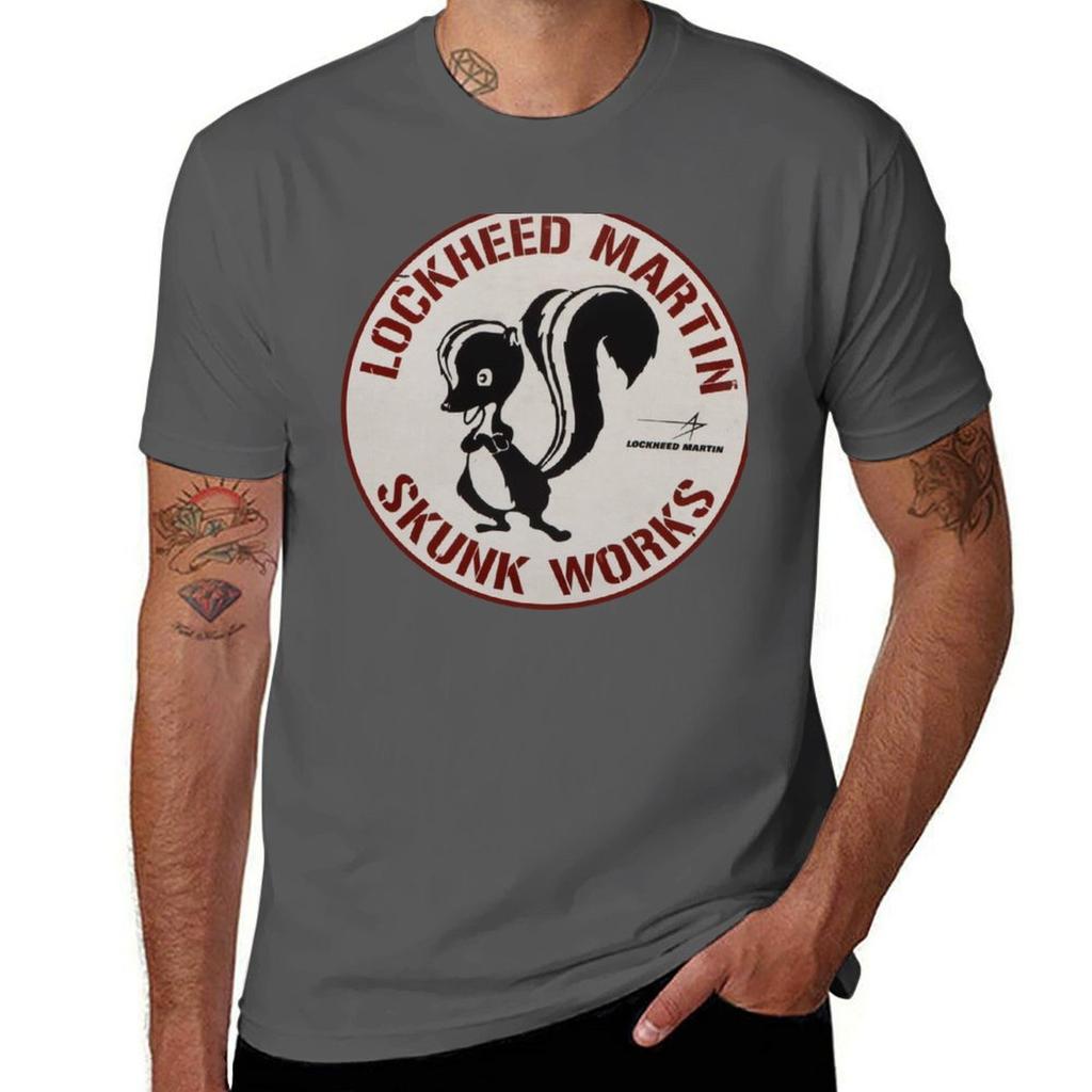 SKUNK WORKS T-Shirt cotton t shirts man 100% t shirts for man graphic tees t shirt personalised T-Shirt