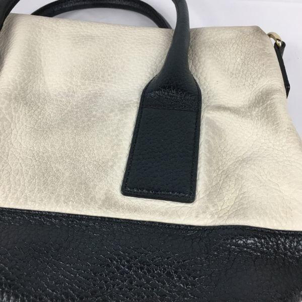 Kate Spade Кожаная Сумка Бежевая × Черная Кисточка Складная(ИСПОЛЬЗОВАЛ)