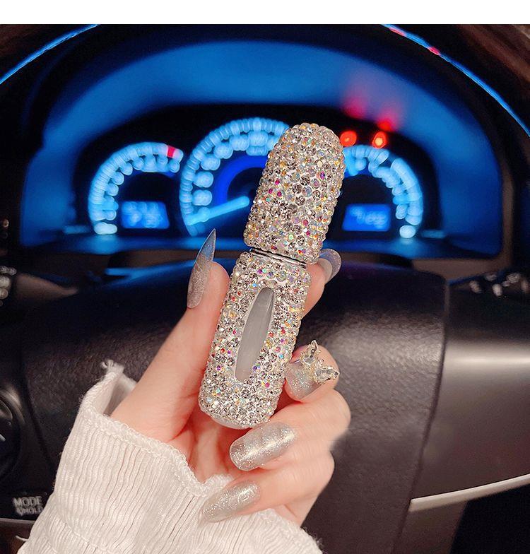 Роскошный флакон-спрей для духов и лосьона объемом 10 мл с бриллиантами для путешествий — портативный, многоразовый и элегантный дизайн