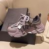 Sneakers Women's Spring New Fashion Mesh Breathable Popular Heightening Platform Dad Shoes