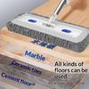 No Hand Washing 360° Rotating Lazy Coral Mop 42x12cm with 1 Pad for Home Hard Surface Floor Quick Cleaning