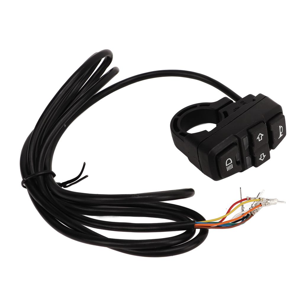 36V 48V Переключатель света и сигнала для электровелосипеда, IP54 водонепроницаемый, переключатель управления для руля 22,2 мм