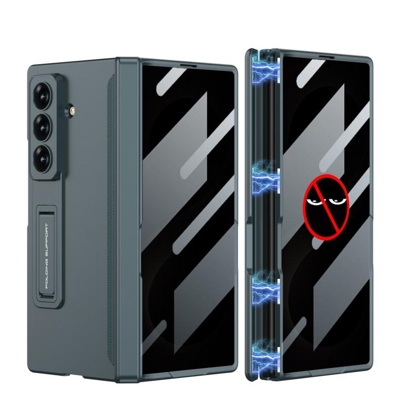 Magnetic Snap-On Case Galaxy Z Fold 8 Ultra With Privacy Screen Kickstand Full Coverage PC Shell