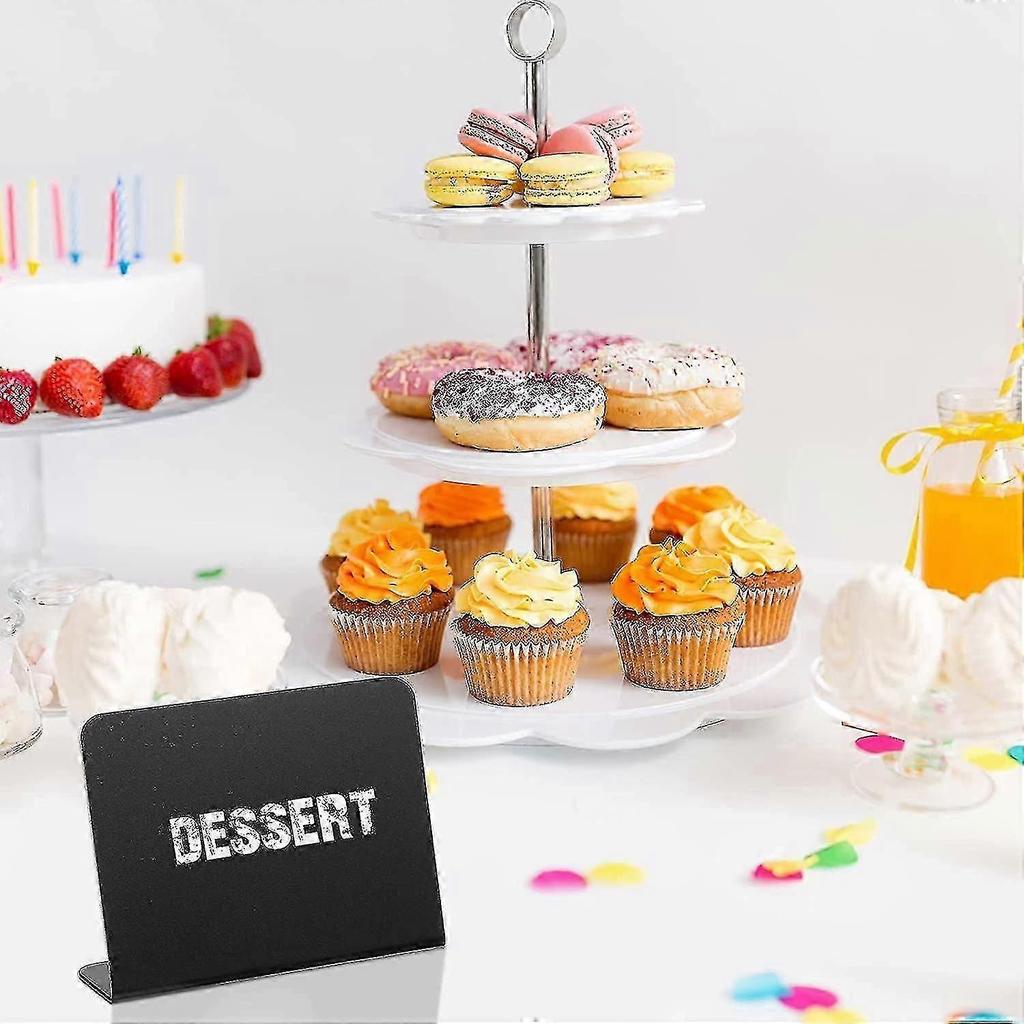 20pcs 4 X 3 Inches Mini Chalkboard Table Tent Sign Chalkboard Buffet Tags Food Label For Party Tabletop Chalkboard Signs,zxl