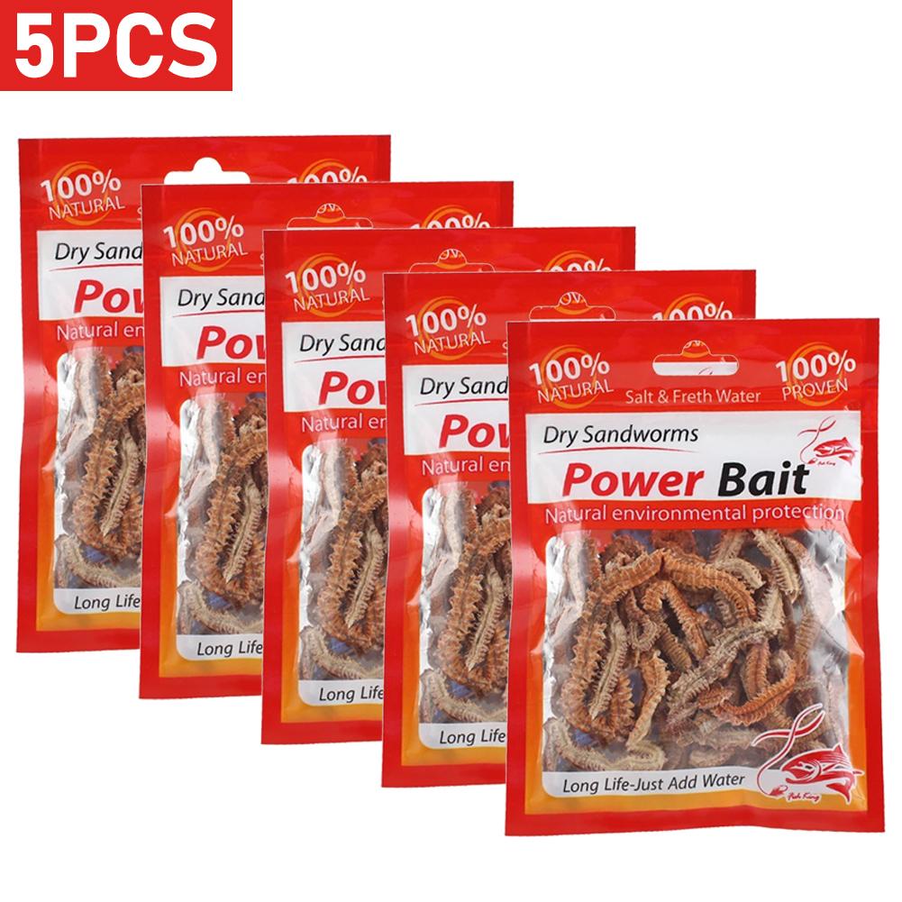 Lifelike Dry Lugworm Sandworms Fishing Lures Saltwater Freshwater Feeder Sea Fishing Worms Smell Soft Artificial Bait Lures