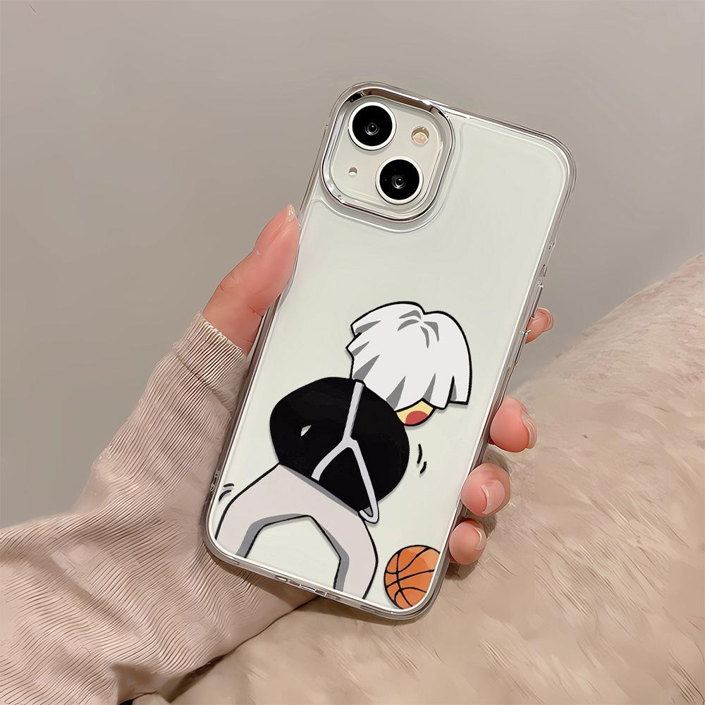 SLAM DUNK Phone Case For IPhone 14 13 11 12 Pro Max XR XS Max X 7 8 14 Plus SE 2020 2022 Soft TPU Clear Shockproof Back Cover