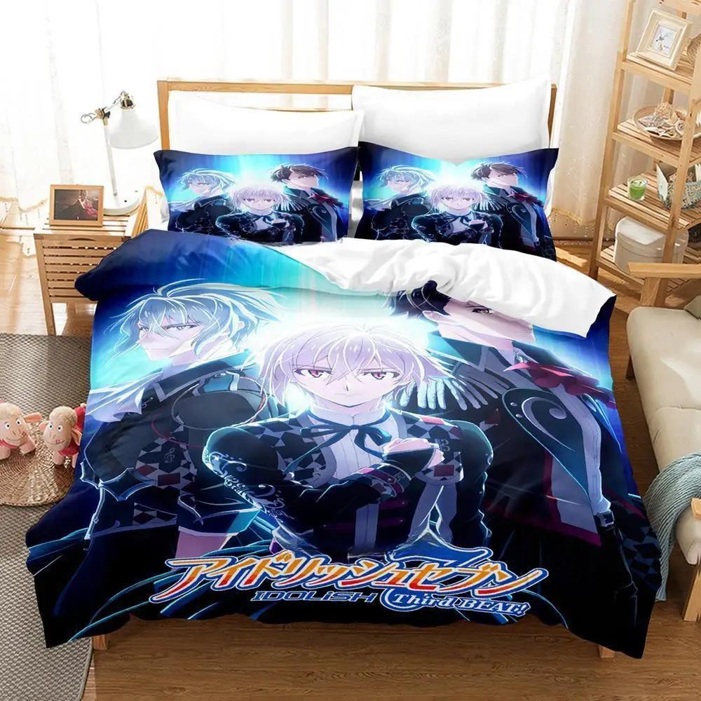 3D Печать Аниме IDOLiSH7 Комплект Постельного Белья Односпальный Полуторный Двуспальный Queen King Размер Пододеяльники для Детей Взрослых