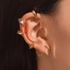 1PCS Golden Bramble Spine Ear Cuff - Unique Skeleton Design Metal Ear Clip for Men and Women