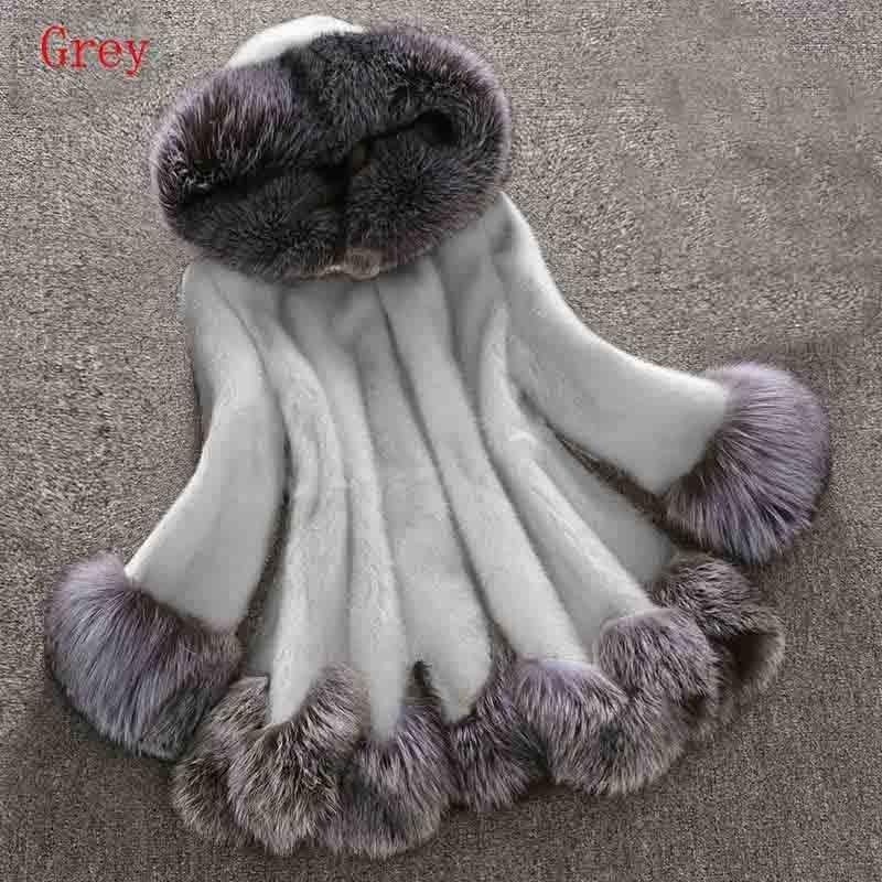 Winter Women Fashion Plus Size Coat Luxury Long Faux Fur Coat Ladies Warm Coat Outwear