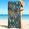 1Pc Colorful Mandala Patterns Beach Towel, Quick Dry, Multi-Use for Beach Pool Gym Yoga Home Travel, Christmas, Halloween, Xmas Gift M928223