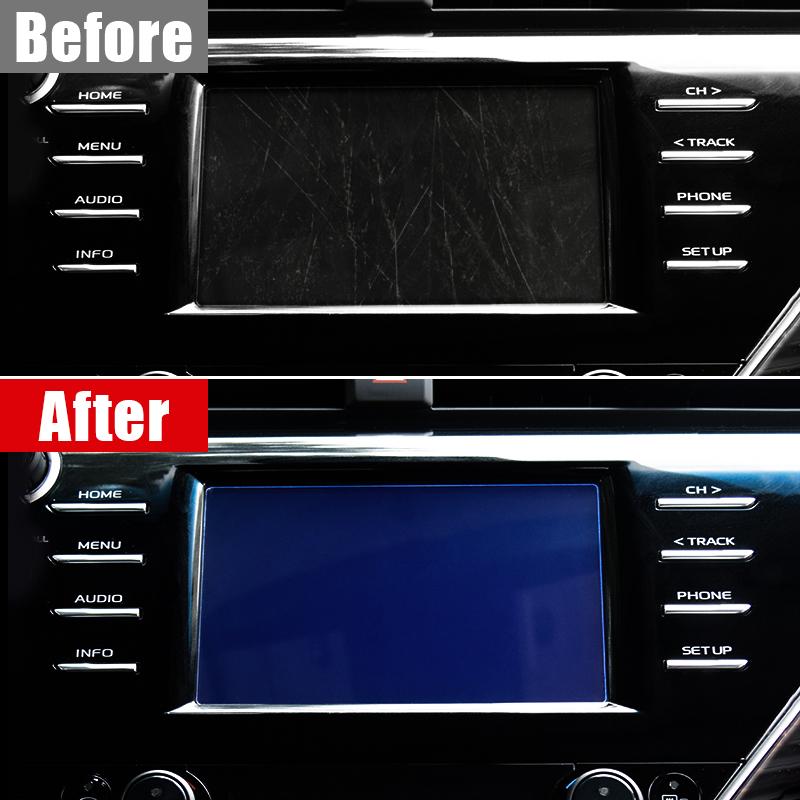 Защитная пленка для экрана автомобиля из ПЭТ для Toyota Camry 70 XV70 2018, автомобильная GPS-навигация, сенсорный дисплей, авто интерьер