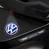 FUVLN1 2Pcs For Volkswagen vw Magotan Golf Touran Tiguan Sharan Passat Scirocco Car Door Emblem LED Light Welcome Lamp Laser Projector